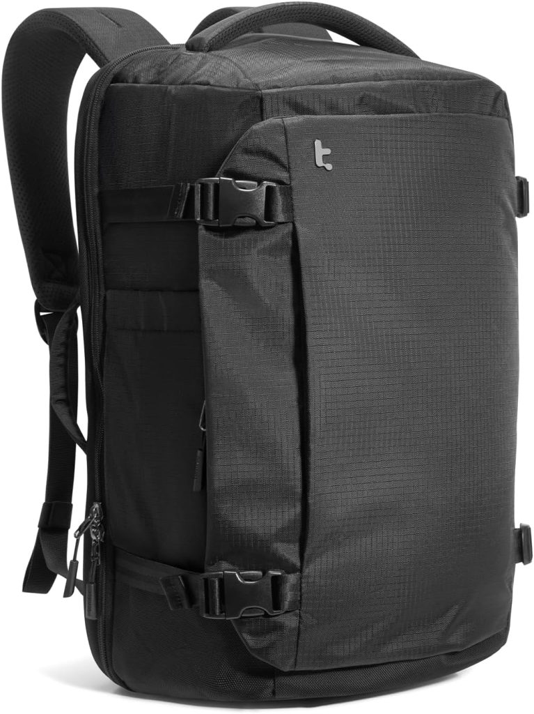 tomtoc Sac à Dos Voyage 28L, Sac a Dos Voyage Cabine Avion Easyjet 45x36x20 TSA Bagage Cabine Easyjet Imperméable, Backpack Léger pour Ordinateur 16 Pouces