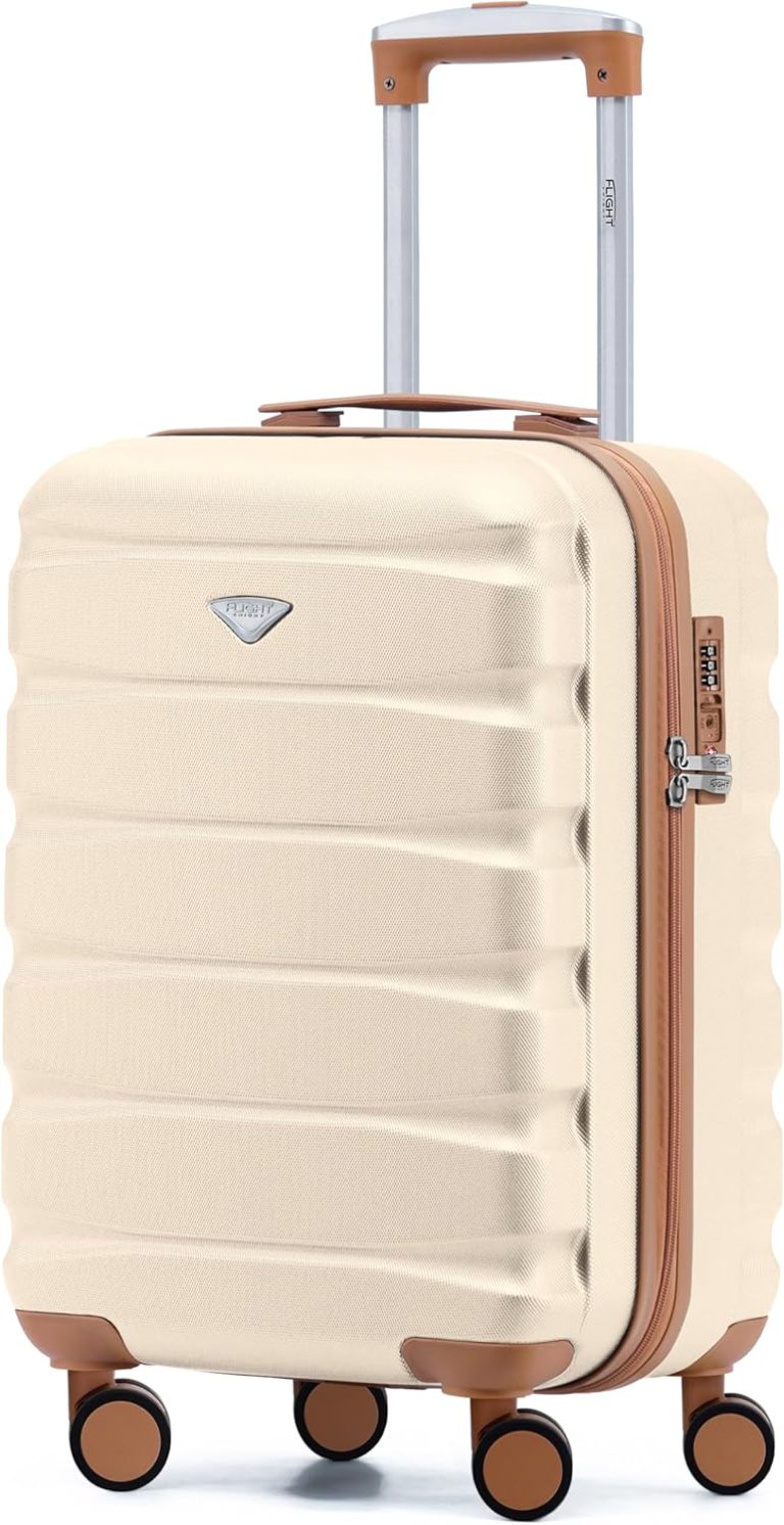 Flight Knight Valise Rigide ABS 4 Roues, 55x35x25cm, Compatible 35+ Compagnies