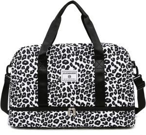 Vllcsla Sac de Sport Femme Léopard 42L